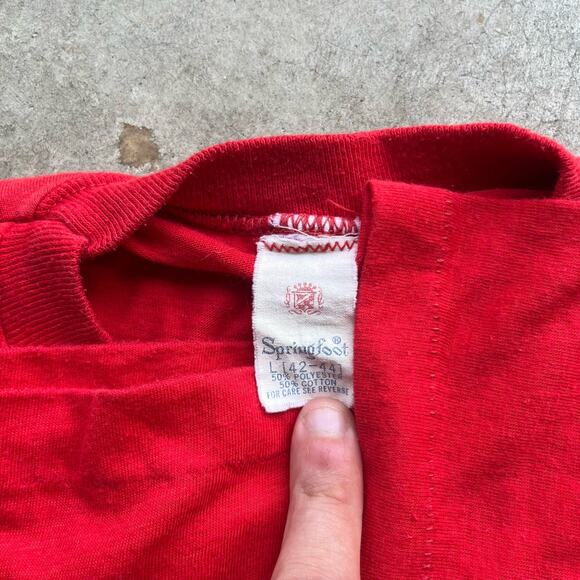 VINTAGE 80S SINGLE STITCH ID RATHER BE SAILING SHIRT LRG - Picture 3 of 4